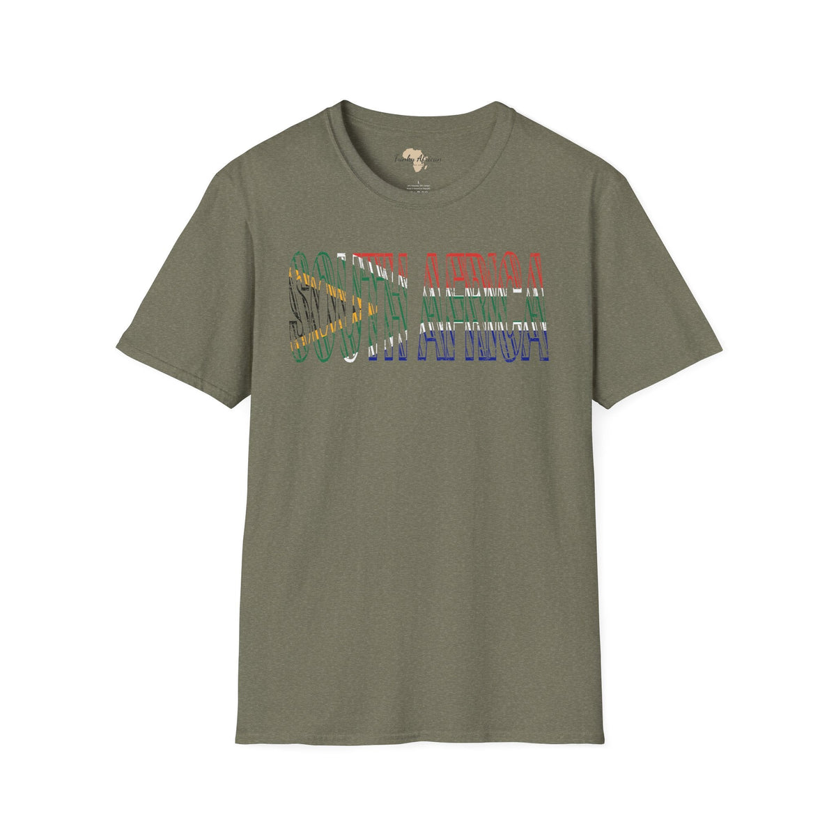 South African text unisex softstyle tee Funky African