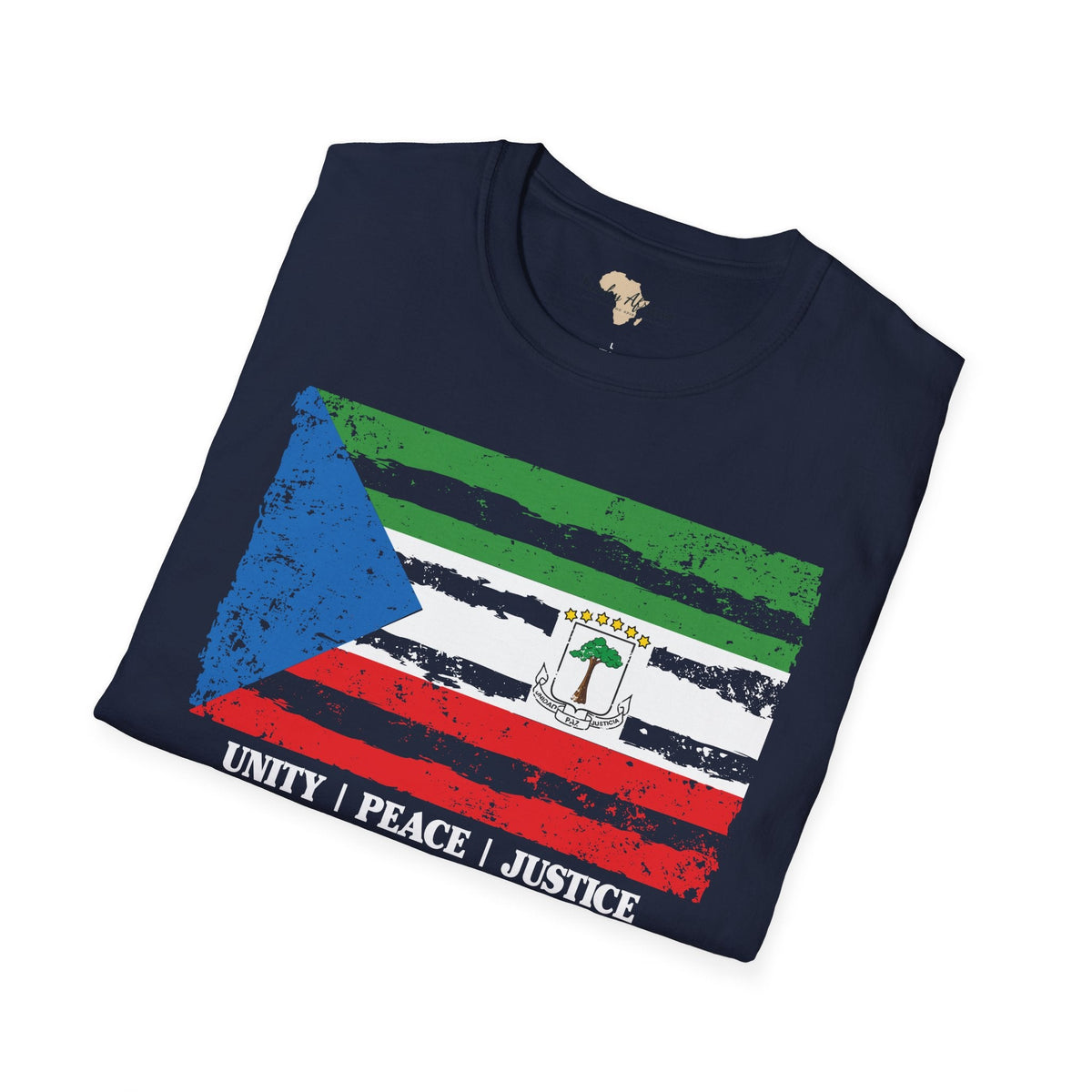 Equatorial Guinea strip unisex softstyle tee Funky African