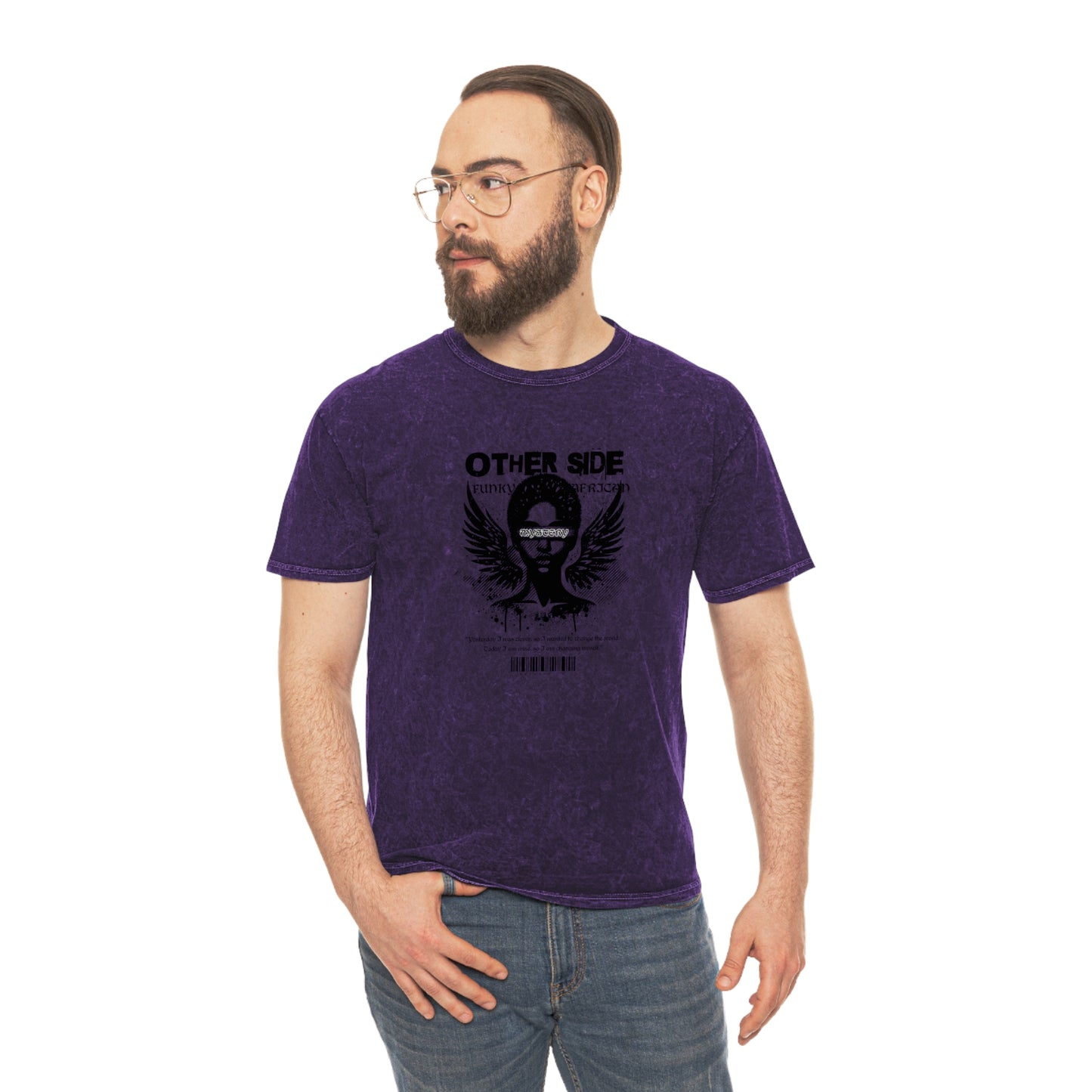 Other side unisex wash tee