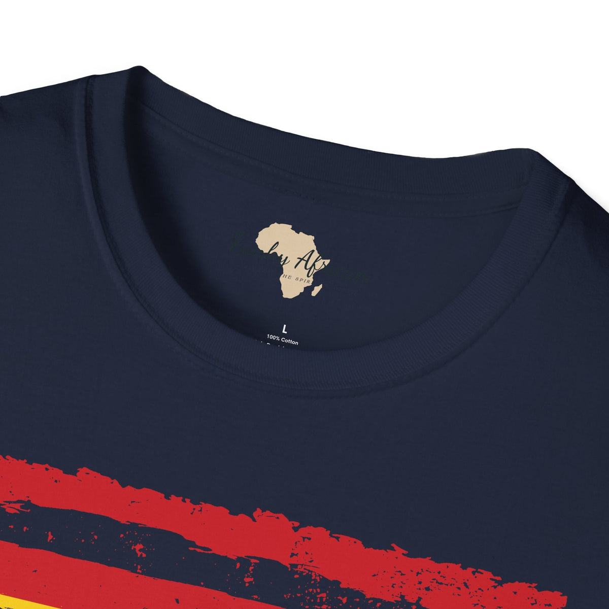 Ghana strip unisex softstyle tee Funky African