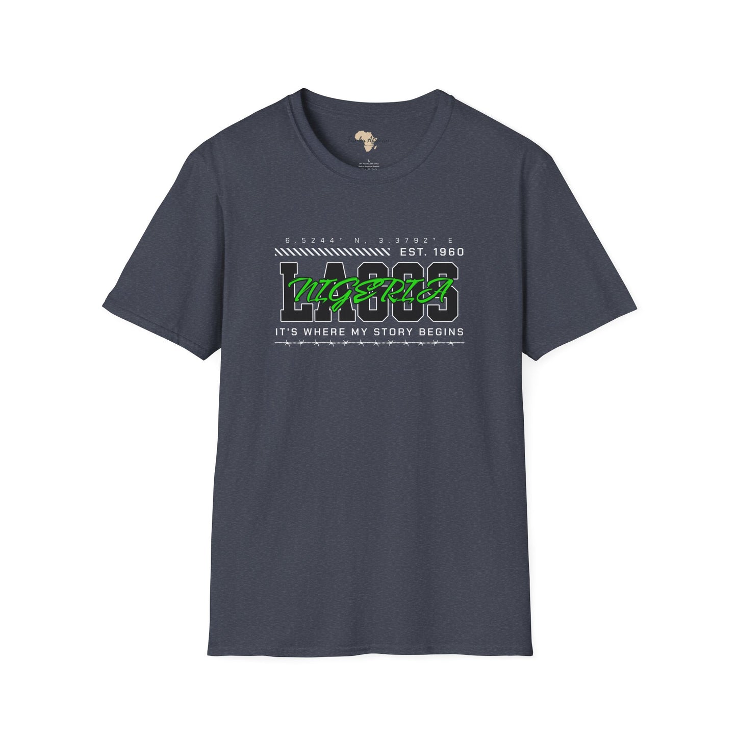 Lagos nigeria unisex softstyle tee