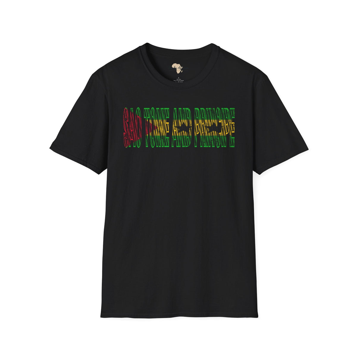 São Tomé and Príncipe text unisex softstyle tee Funky African