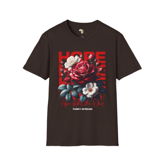 Hope lights the way unisex tee