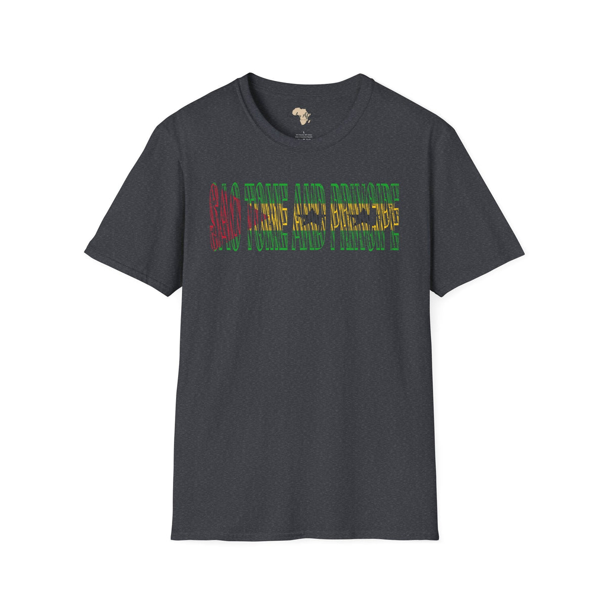 São Tomé and Príncipe text unisex softstyle tee Funky African
