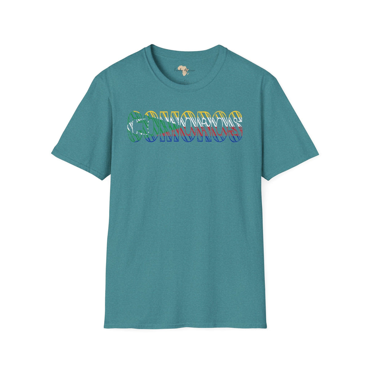 Comoros text unisex softstyle tee Funky African