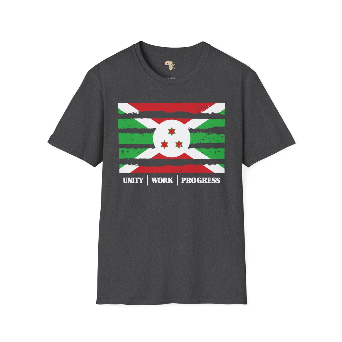 Burundi strip unisex softstyle tee Funky African