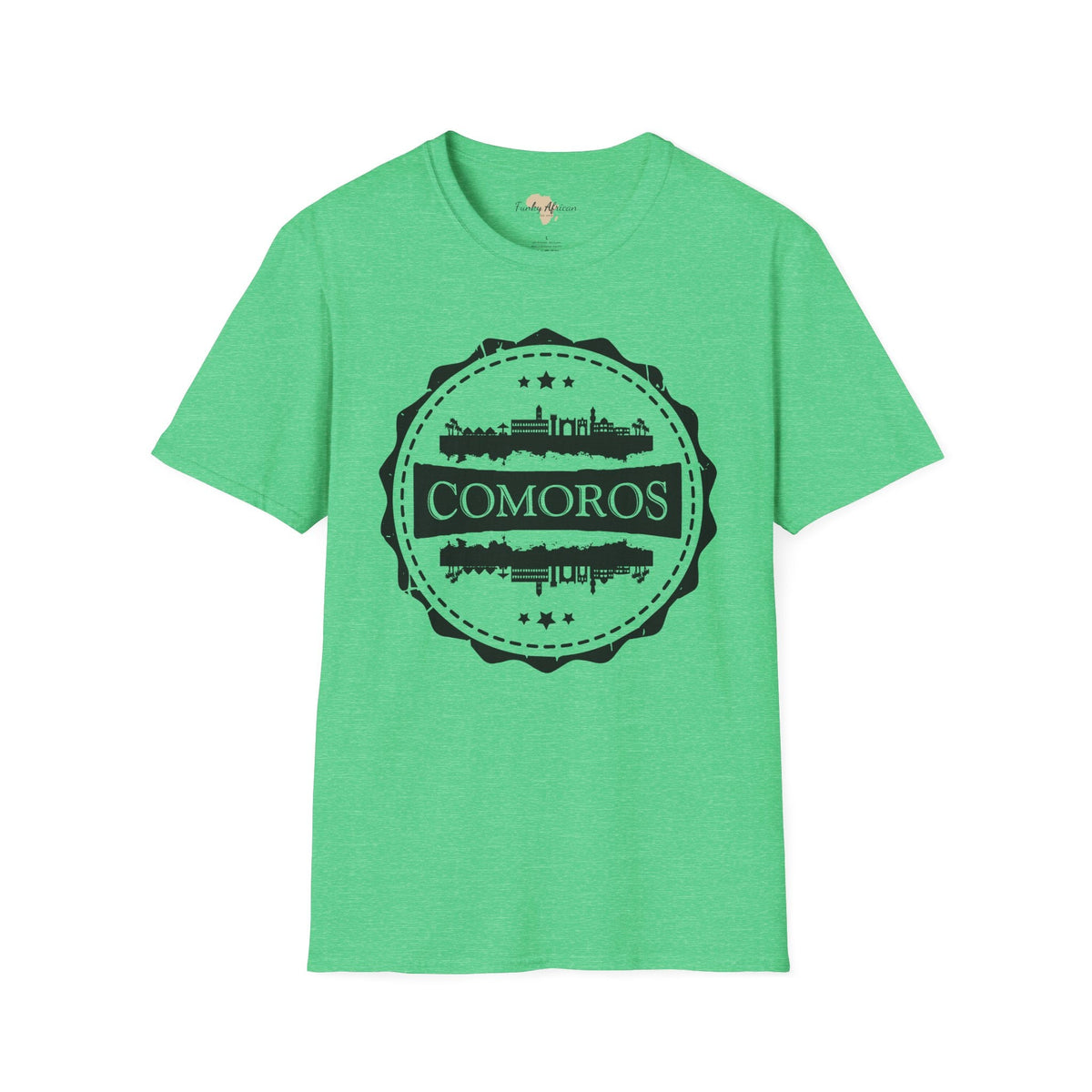 Comoros Stamp unisex tee Funky African