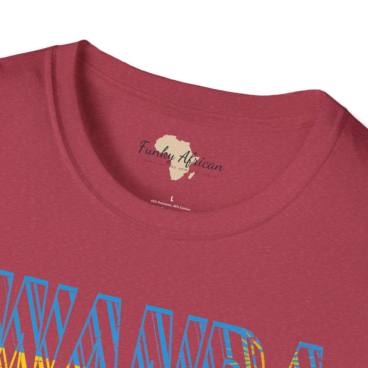 Rwanda text unisex softstyle tee Funky African