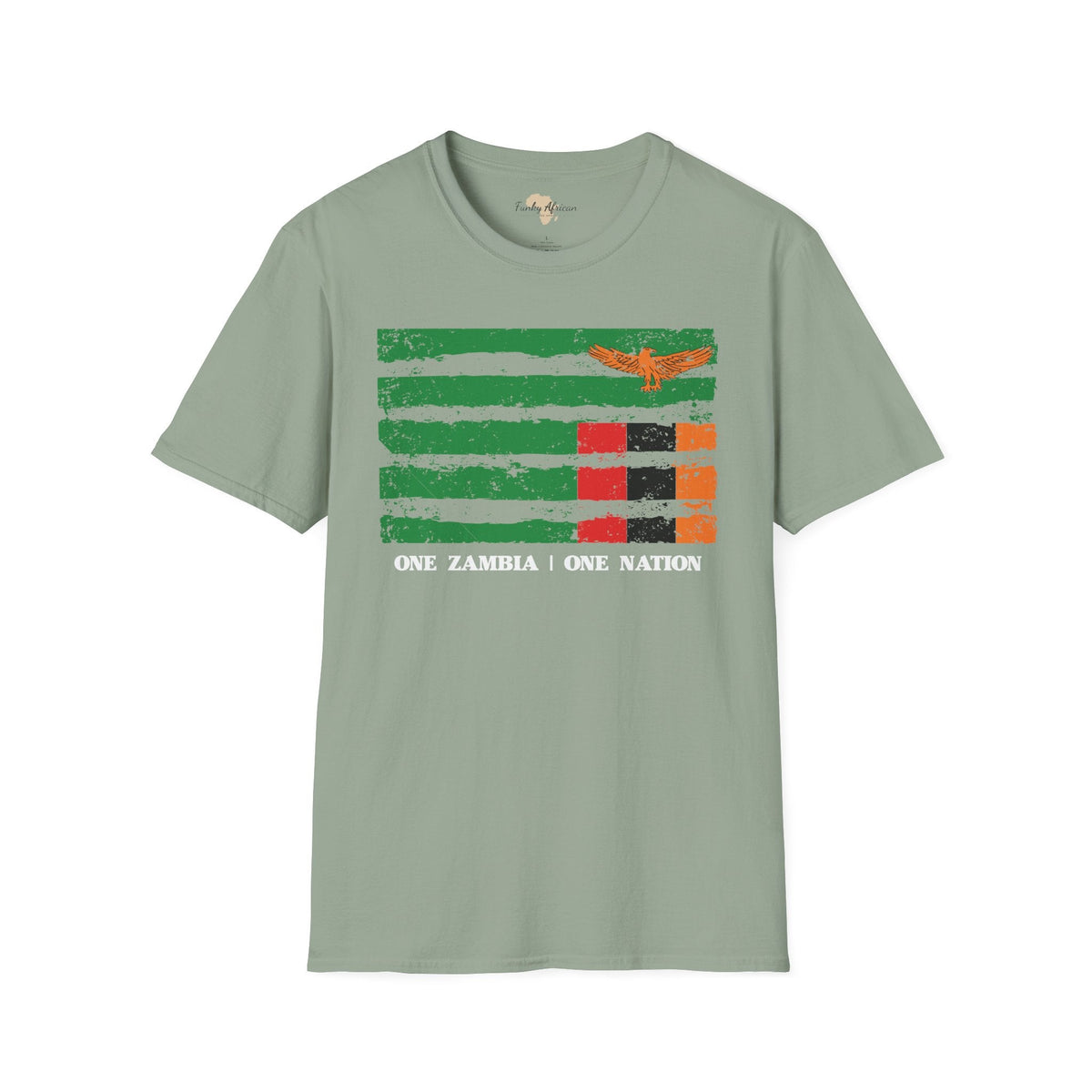 Zambia strip unisex softstyle tee Funky African