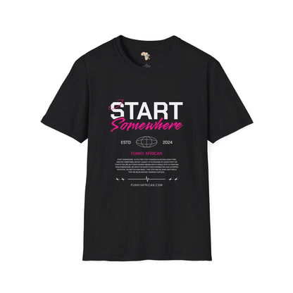 Just start unisex softstyle tee Funky African