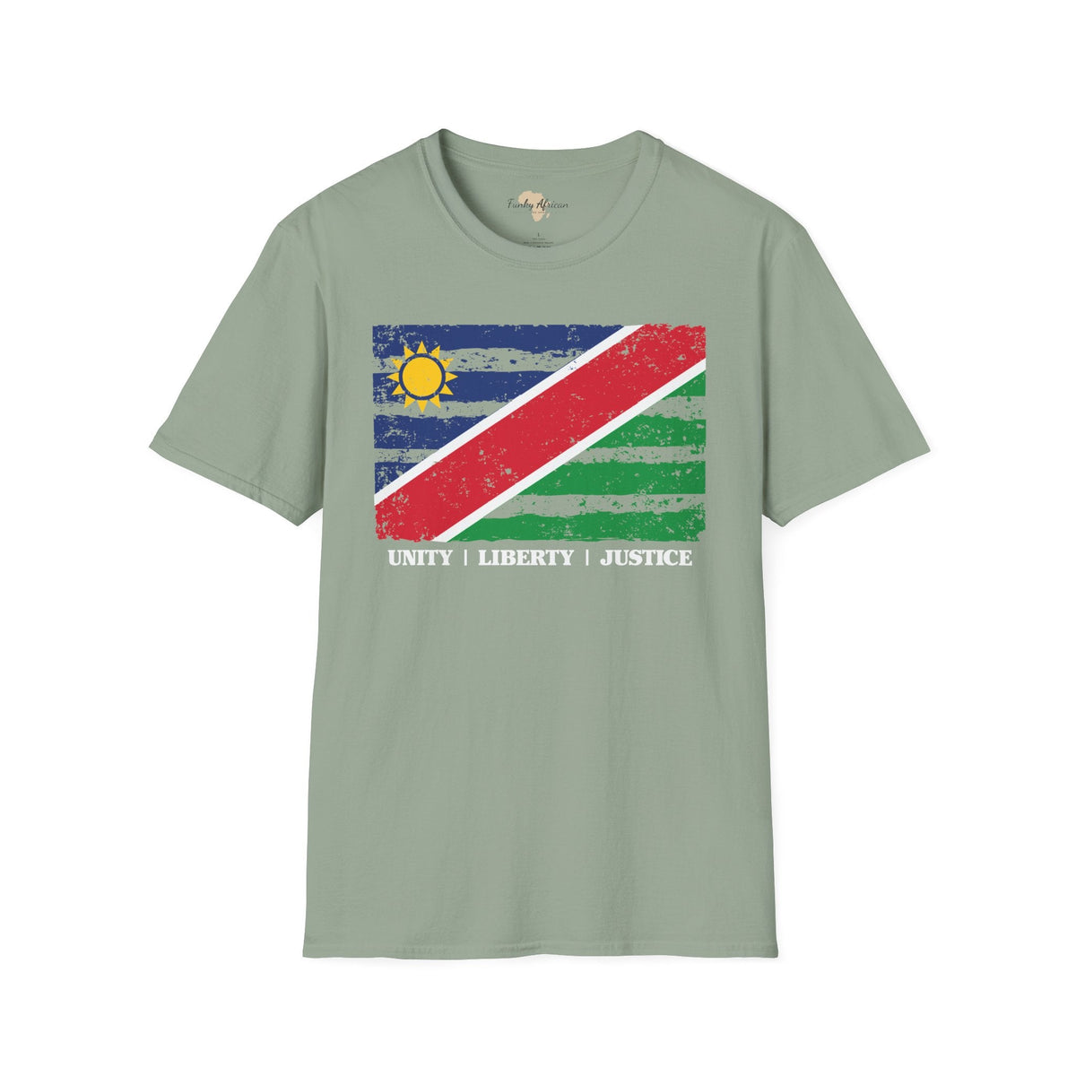 Namibia strip unisex softstyle tee Funky African