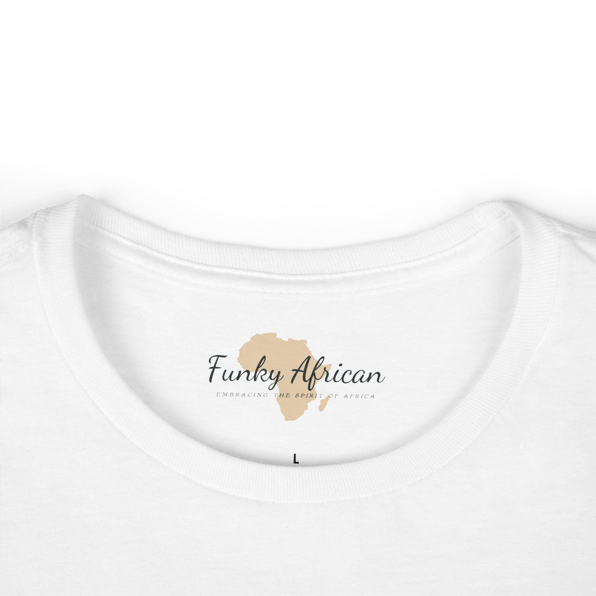 Think Happy Thoughts Women's Softstyle Tee Funky African
