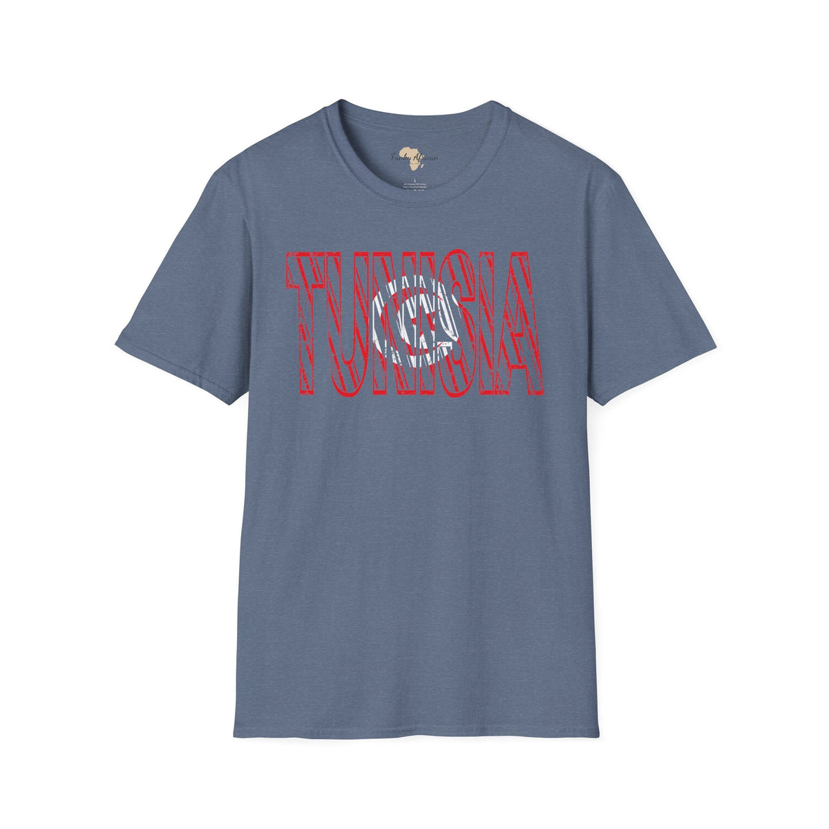 Tunisia text unisex softstyle tee Funky African