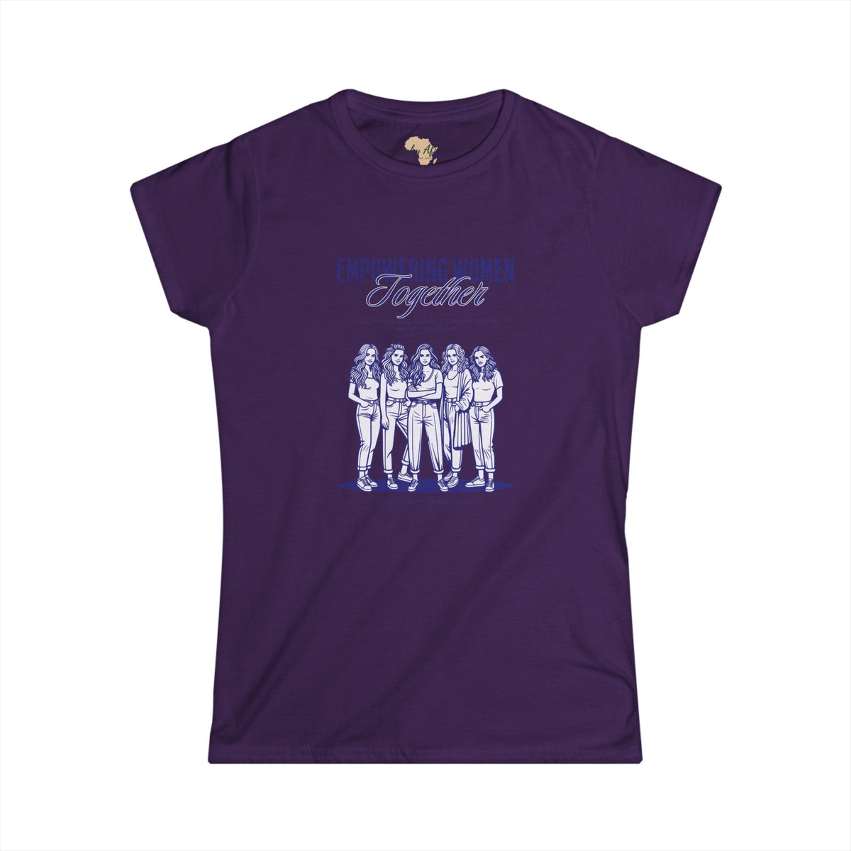 Empowering women together Women's Softstyle Tee Funky African