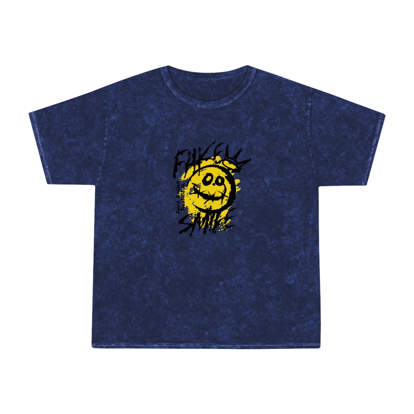 Fake smile unisex wash tee