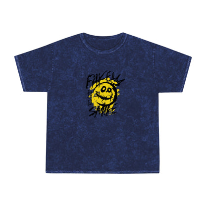 Fake smile unisex wash tee