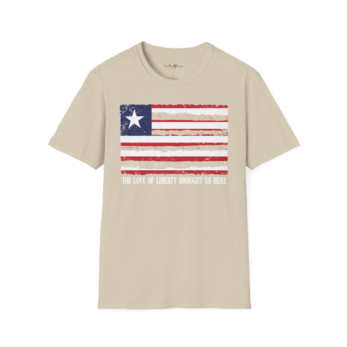 Liberia strip unisex softstyle tee Funky African