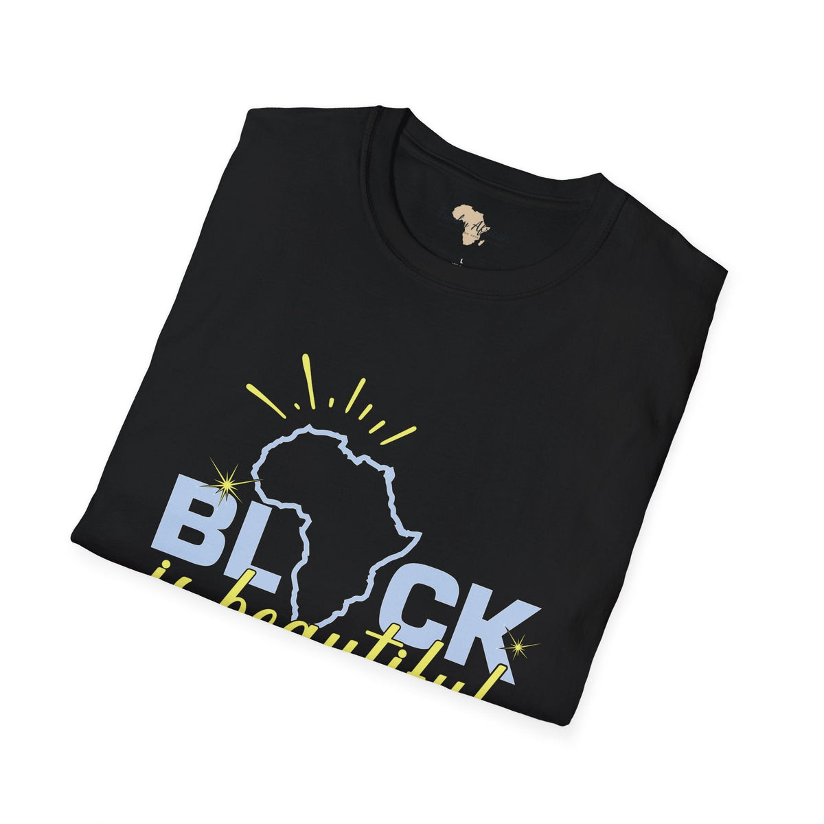 Black is beautiful unisex softstyle tee Funky African