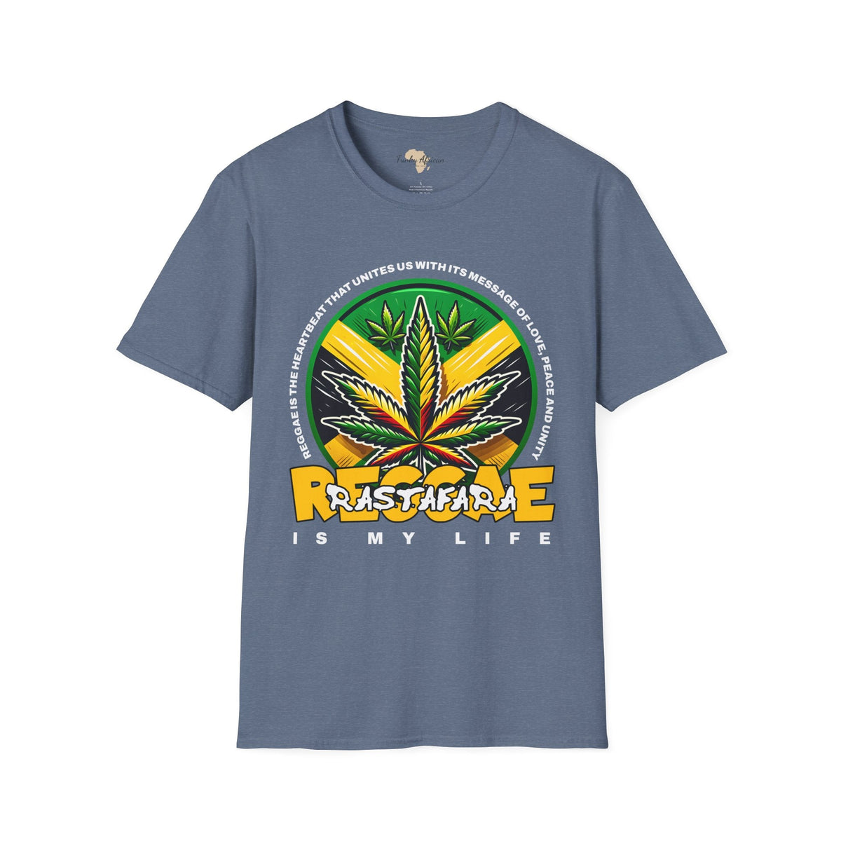 Reggae is my life  unisex tee Funky African