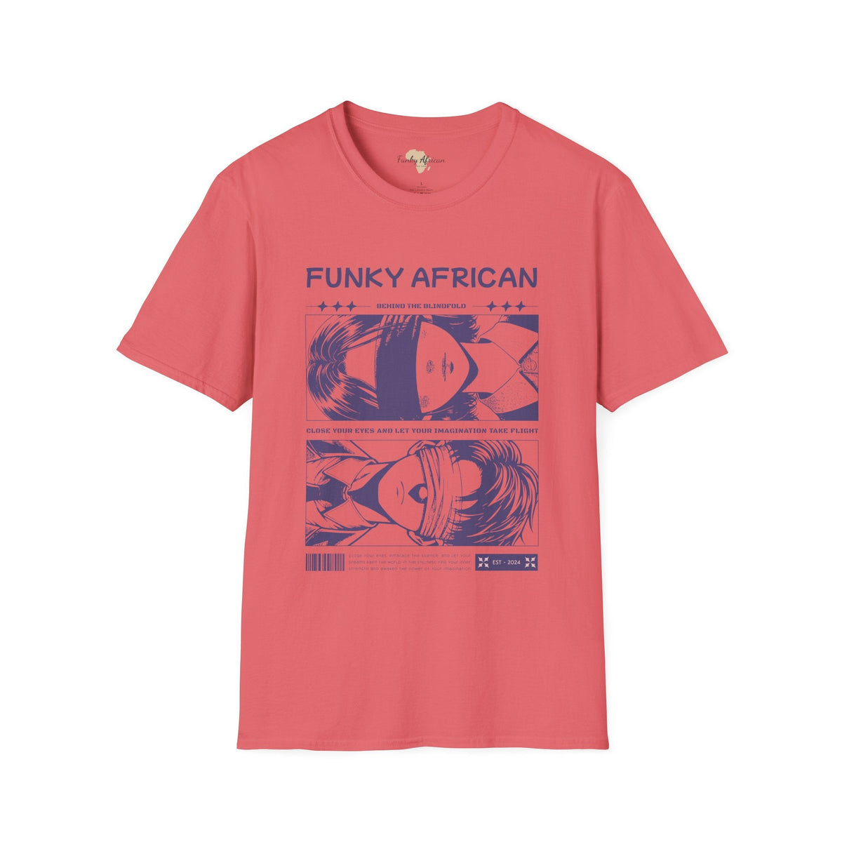 Behind the blindfold unisex softstyle tee Funky African