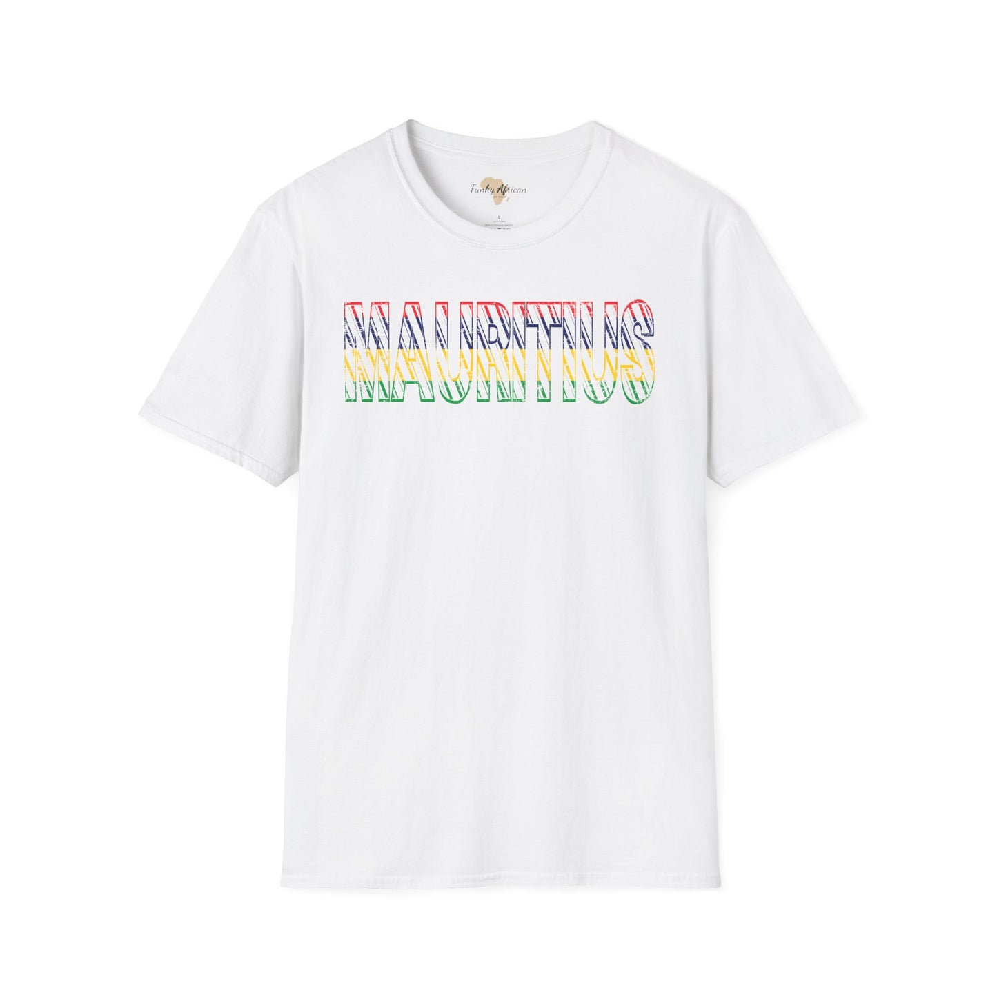 Mauritius text unisex softstyle tee