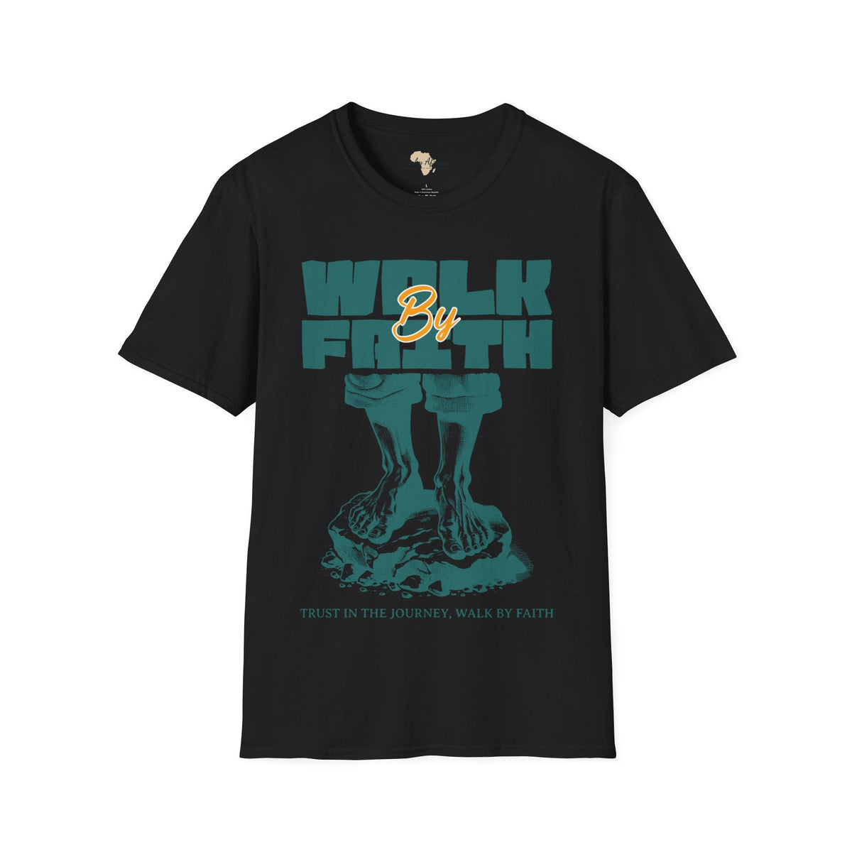 Walk by faith unisex tee Printify