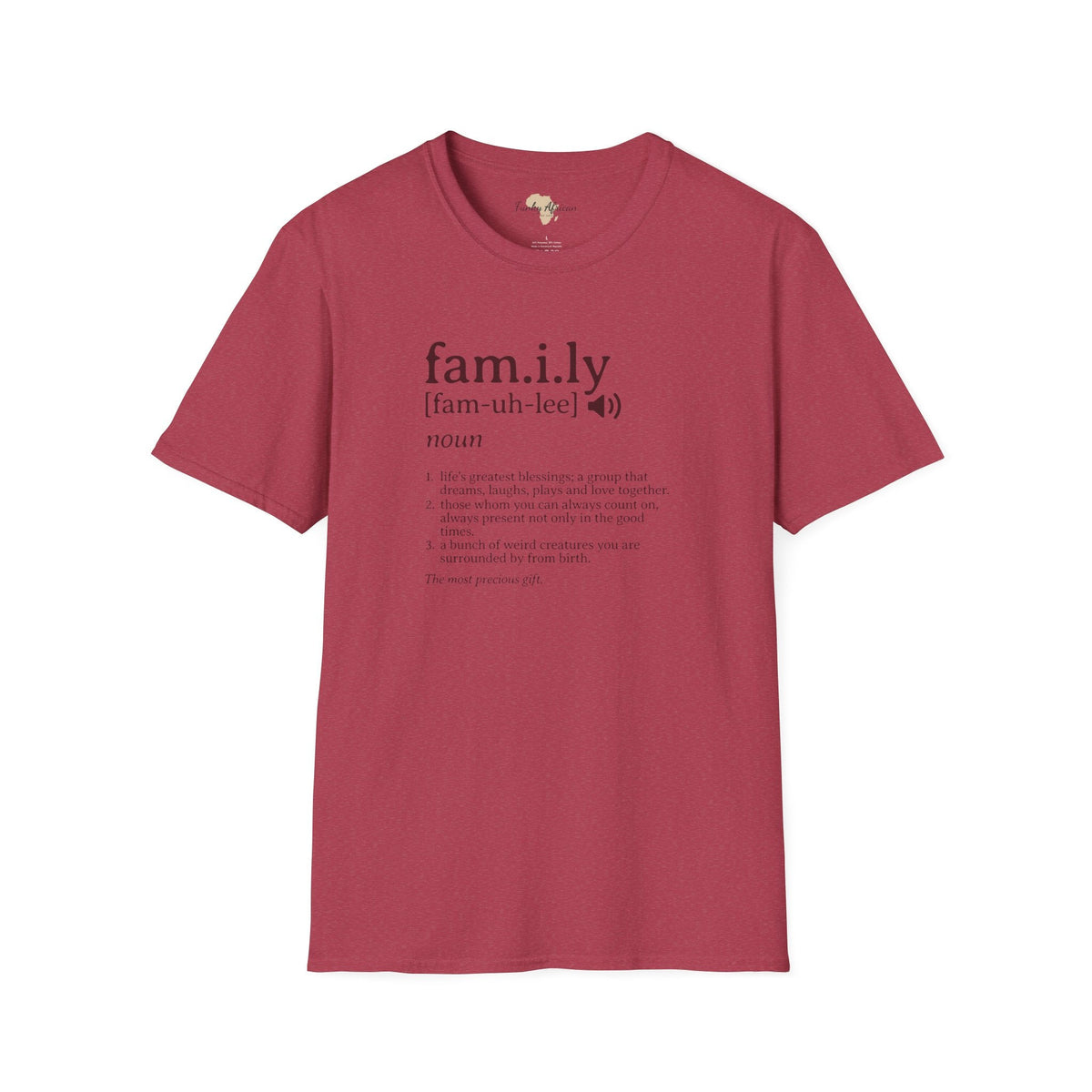 Family unisex softstyle tee Funky African