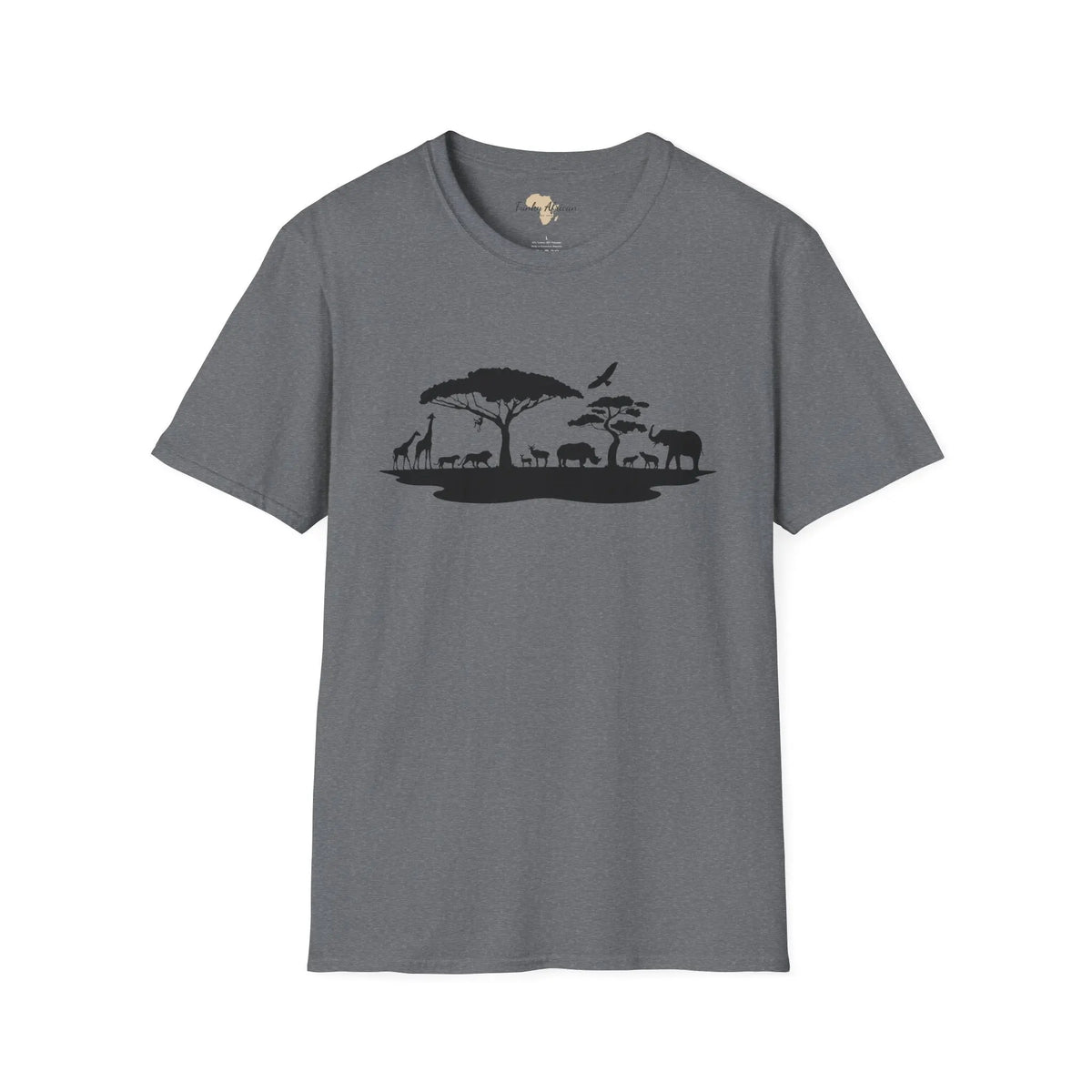 African jungle unisex softstyle tee Funky African