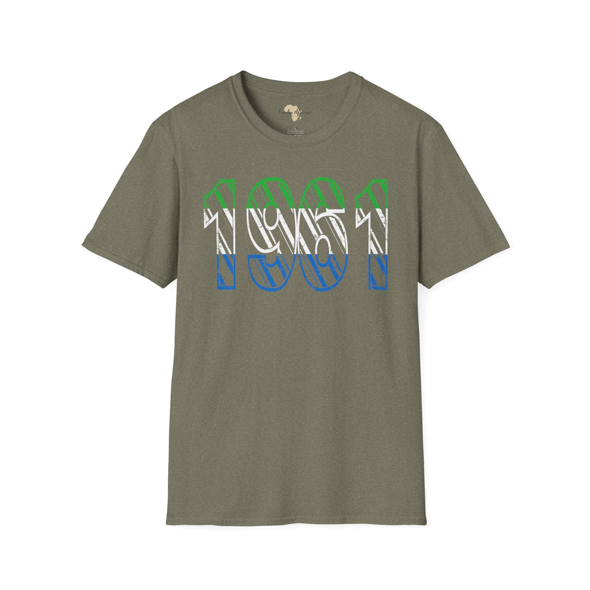 Sierra Leone year unisex softstyle tee Funky African