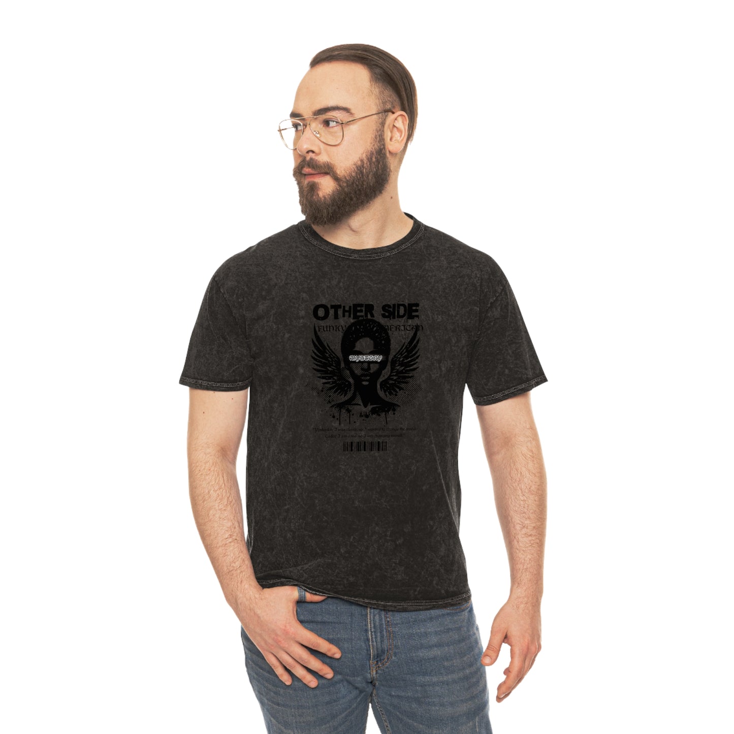 Other side unisex wash tee