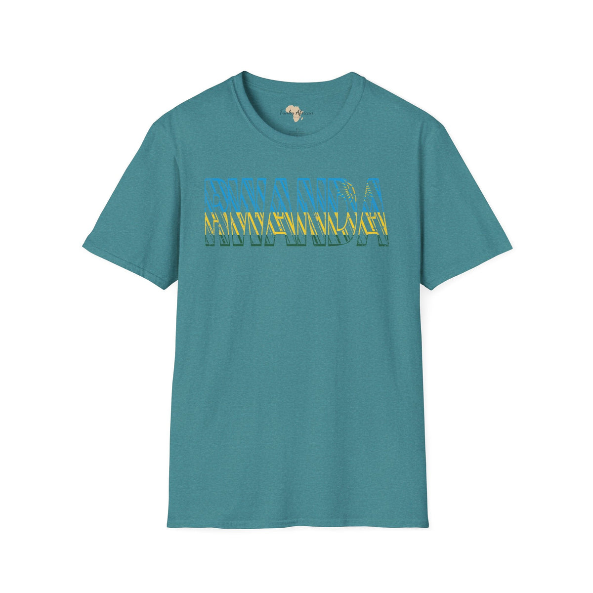Rwanda text unisex softstyle tee Funky African