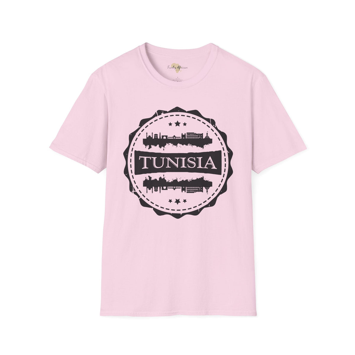Tunisia Stamp unisex tee Printify