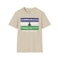 Lesotho strip unisex softstyle tee
