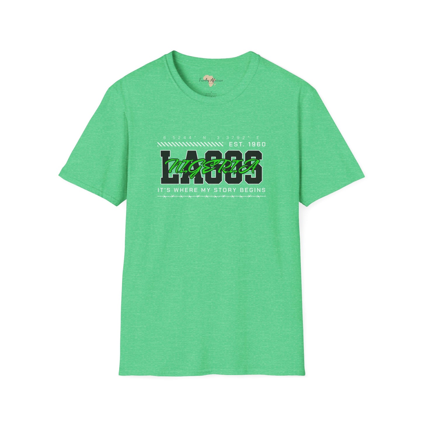 Lagos nigeria unisex softstyle tee