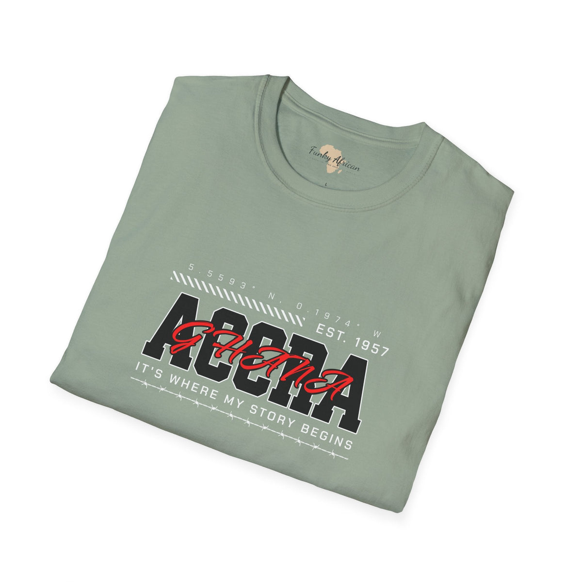Accra Ghana unisex softstyle tee Funky African