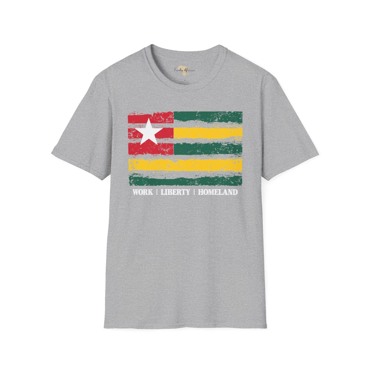 Togo strip unisex softstyle tee Funky African