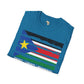 South Sudan strip unisex softstyle tee