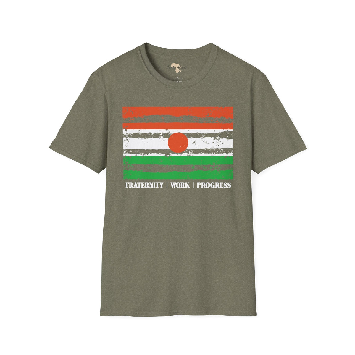 Nigerien strip unisex softstyle tee Funky African