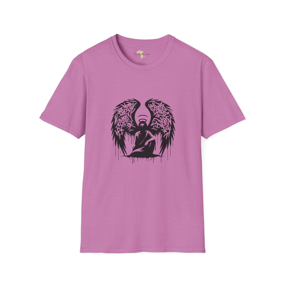 Angel graffiti unisex softstyle tee Funky African