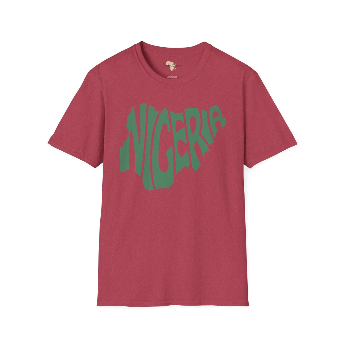 Nigeria cut unisex softstyle tee Funky African