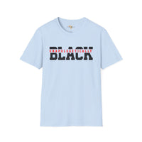 Unapologetically black unisex softstyle tee