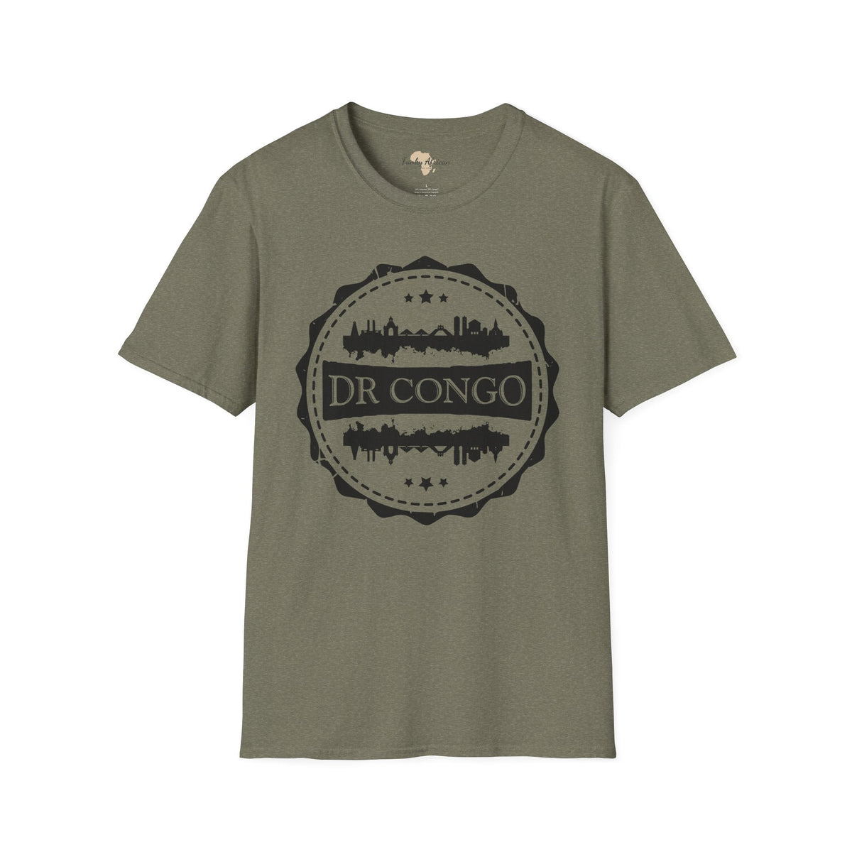 DR Congo Stamp unisex tee Funky African