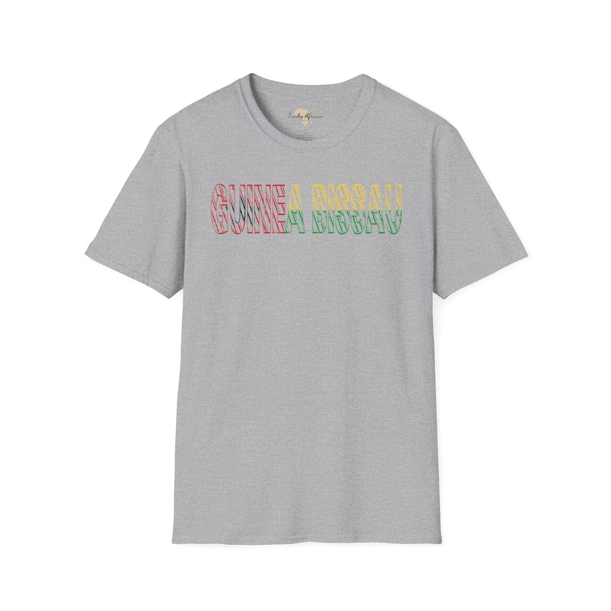 Guinea-Bissau text unisex softstyle tee Funky African