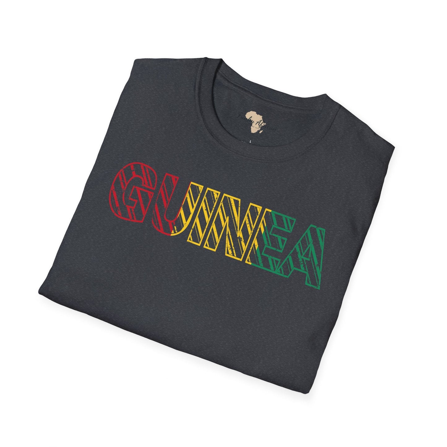 Guinea text unisex softstyle tee Funky African