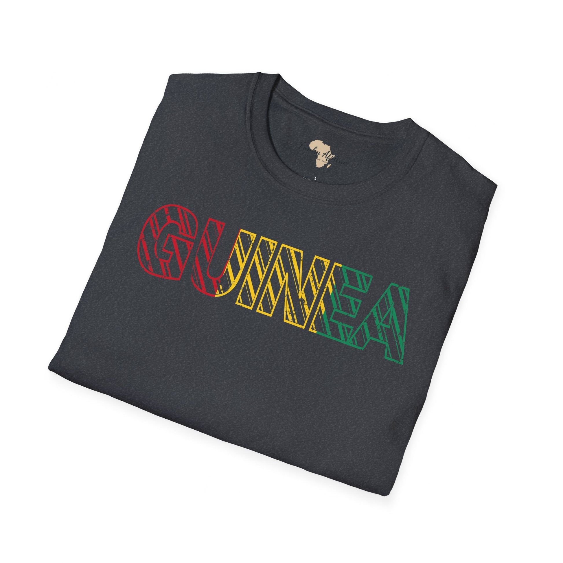 Guinea text unisex softstyle tee Funky African