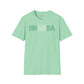 Nigeria text unisex softstyle tee
