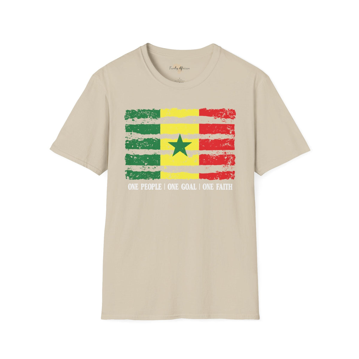 Senegal strip unisex softstyle tee Funky African