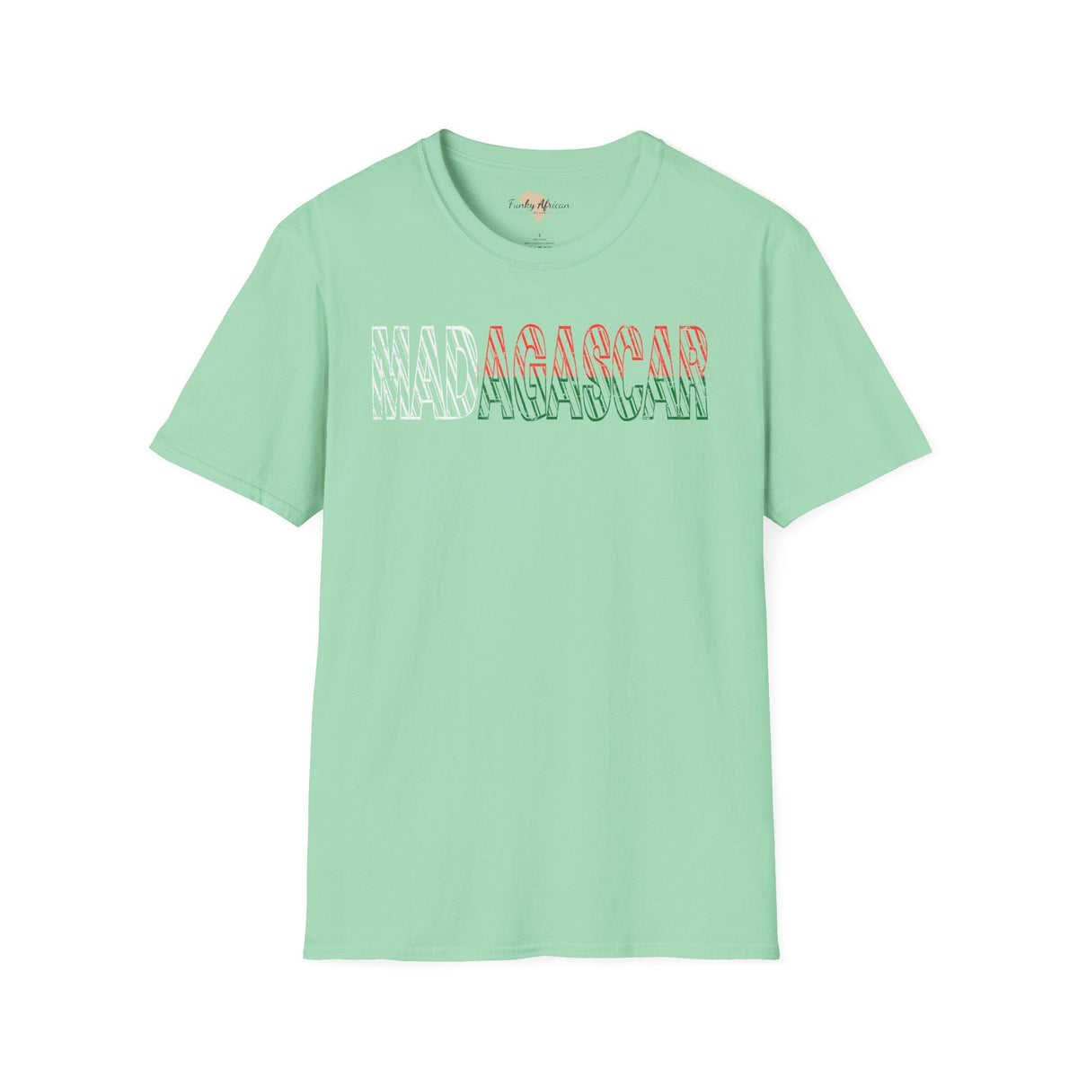 Madagascar text unisex softstyle tee Funky African