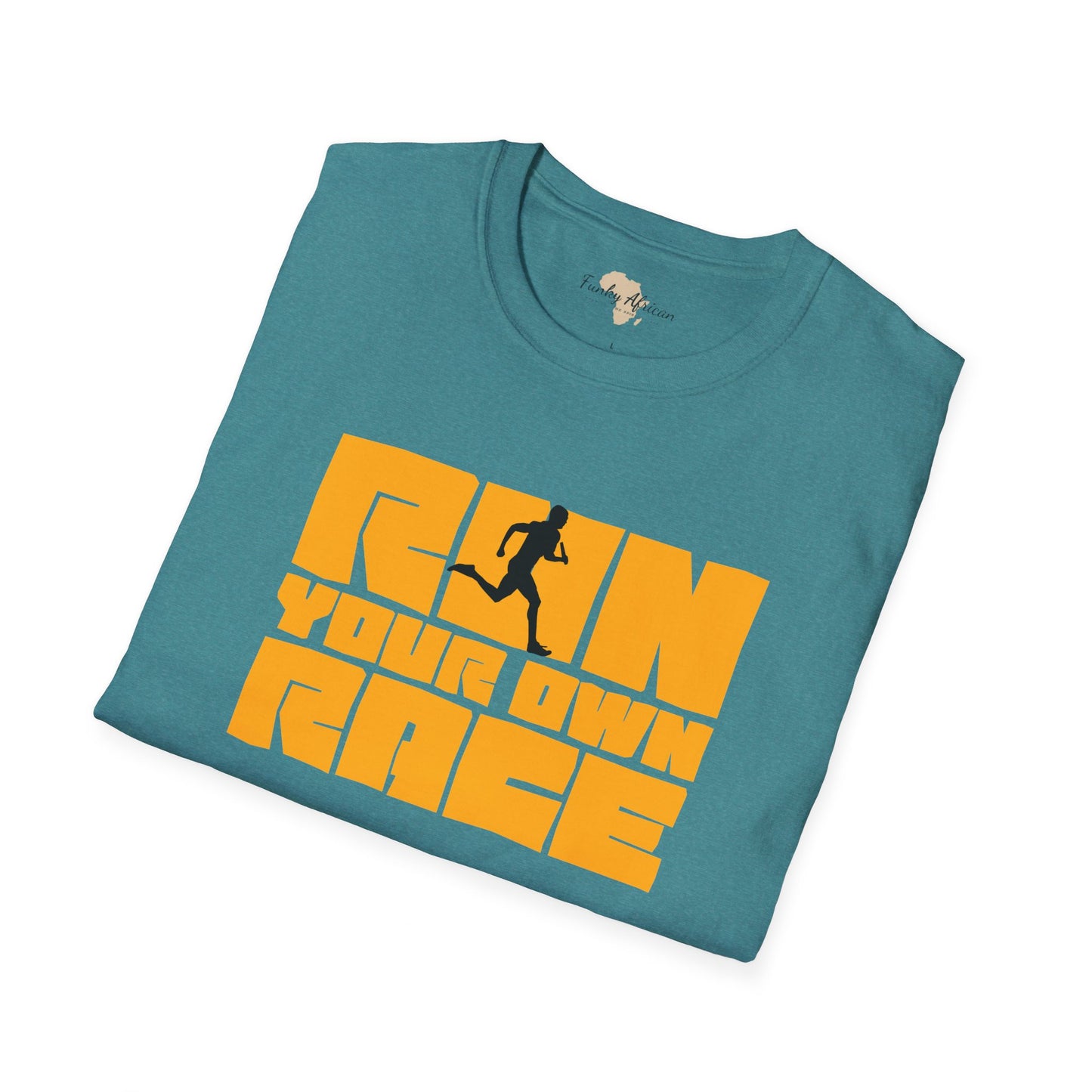 Run your own race unisex softstyle tee
