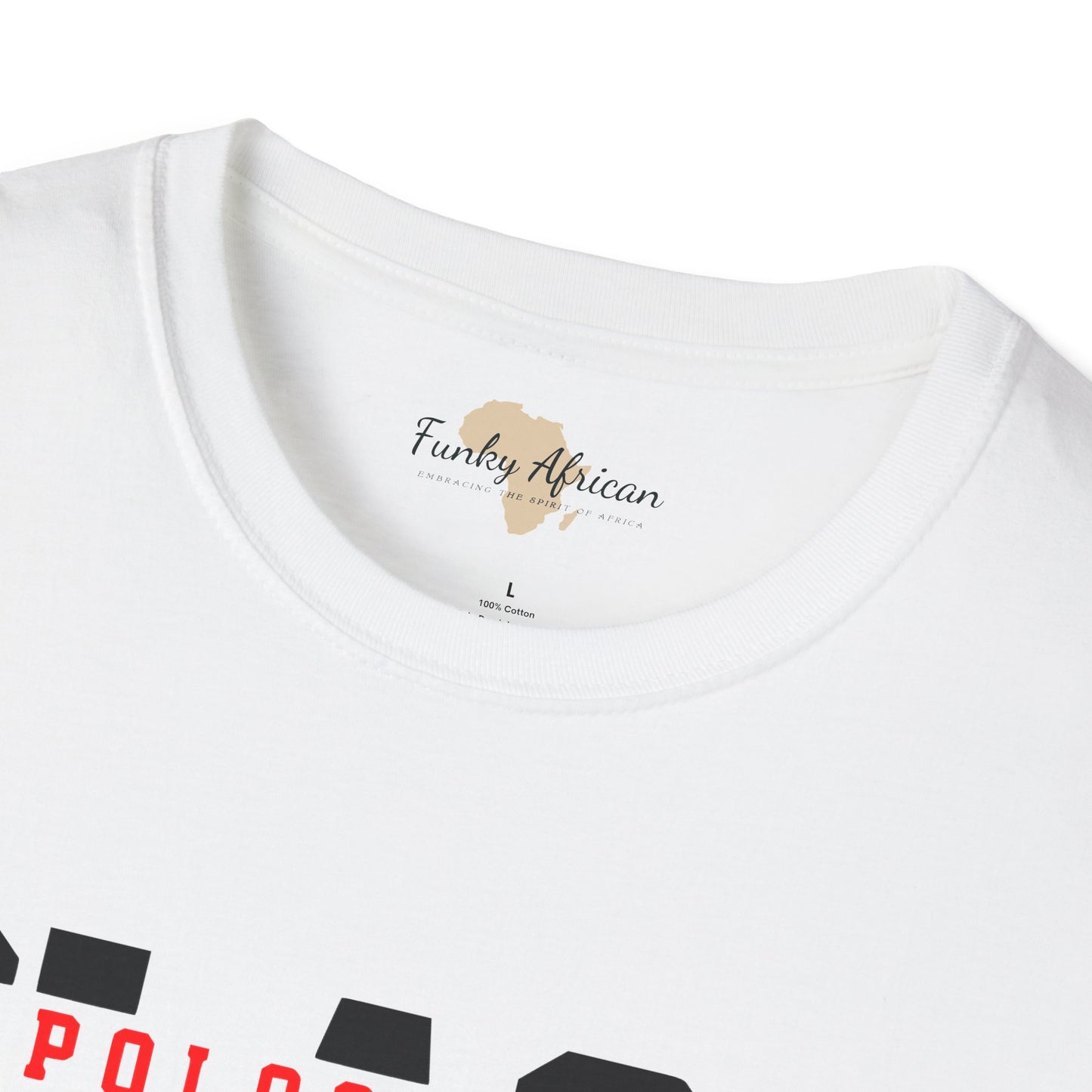 Unapologetically black unisex softstyle tee